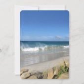 Flore tropicale Paradise Beach Scenery Invitation (Dos)