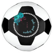 Flore Turquoise et Mauve Elegant Rhinestone (Tourné)