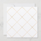 Flore verdure Invitation Baby shower géométrique (Dos)