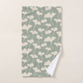 Flore vert Sage (Serviette à main)