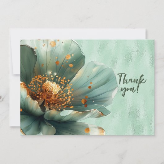 Flore verte agrandie sur Merci vert brillant (Devant)