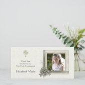 Flore verte, Cadre orné, Carte photo religieux (Debout devant)