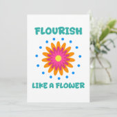 Florece como una flor kaart (Staand voorkant)
