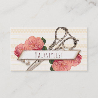 floreel haarstylist roze roze chic visitekaartje