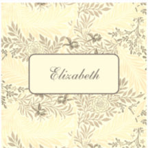  floreel patroon naam sticker