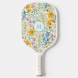  floreel patroon van de darm en de dijbeen pickleball paddle