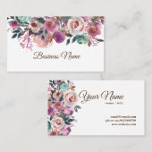 floreel, retro visitekaartje (Voorkant / Achterkant)