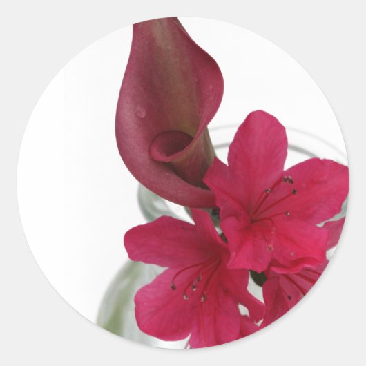 floreel ronde sticker (Voorkant)