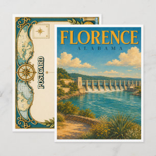 Florence Alabama Wilson Dam GeoSaga Briefkaart