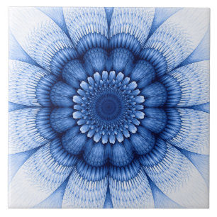 Florence blauw patroon tegeltje