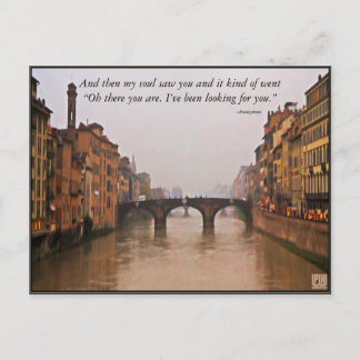 Florence Bridge met Love Quote Briefkaart