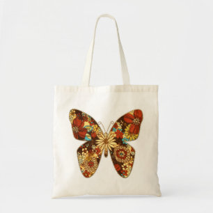 Florence bright fabric-vlinder 2 tote bag