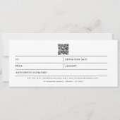 Florence Business Logo QR Code Cadeaubon (Voorkant)