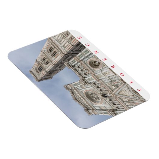 Florence Cathedraal en Campanile uitzicht magnet Magneet (Rechterzijde)