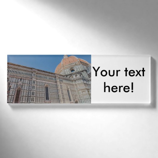 Florence Cathedral Naambadge (Voorkant)