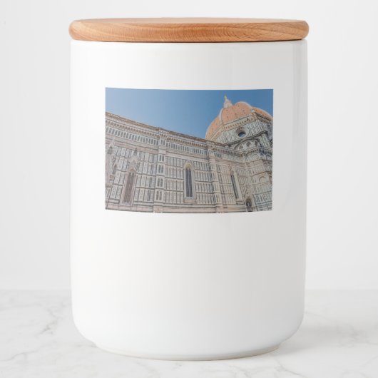 Florence Cathedral Voedselcontainer Etiket (Voorkant)