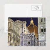 Florence - Cathédrale de nuit carte postale (Devant / Derrière)