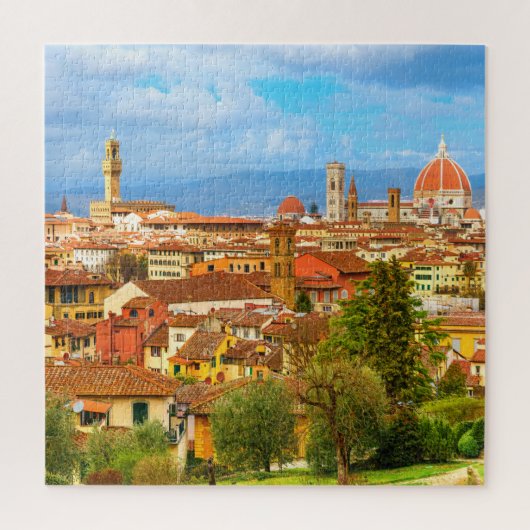 Florence City Skyline Tocany Italië Legpuzzel (Verticaal)
