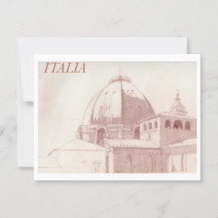 Florence daken vintage reizen briefkaart
