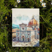 Florence Duomo Italië Waterverf Briefkaart