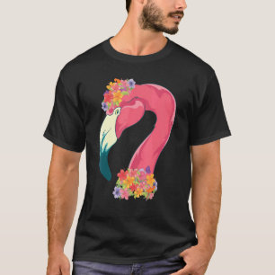 Florence exotic Bird Tropical Animal Flowers Roze T-shirt