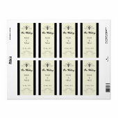 Florence Fleur de Lis Vins Étiquettes (Feuille entière)