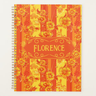 Florence Floral jaune et orange