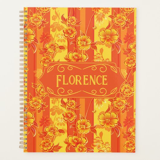 Florence Floral jaune et orange (Devant)