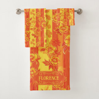 Florence Floral jaune et orange