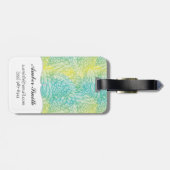 Florence  geel en blauw gradiënt bagagelabel (Achterkant horizontaal)