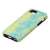 Florence  geel en blauw gradiënt Case-Mate iPhone case (Onderkant)