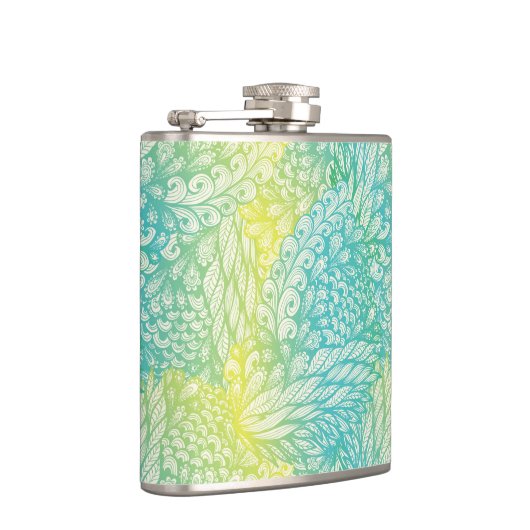 Florence geel en blauw gradiënt heupfles (Rechts)