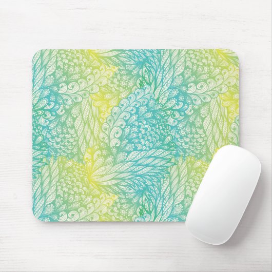 Florence geel en blauw gradiënt muismat (Met muis)