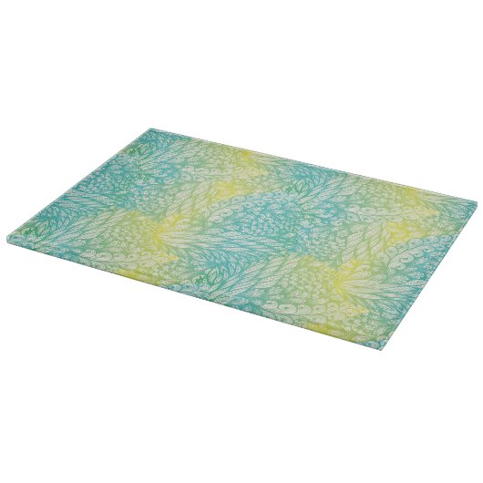 Florence geel en blauw gradiënt snijplank (Hoek)