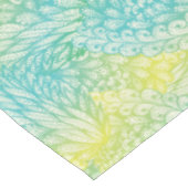 Florence  geel en blauw gradiënt tafelkleed (Gekanteld)