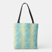 Florence geel en blauw gradiënt tote bag (Achterkant)