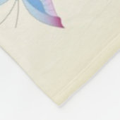 Florence hart met vlinders fleece deken (Hoek)