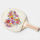 Florence hart met vlinders tafeltennisbatje (Zijkant)