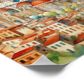 Florence Italië Beroemde Reisplaats Poster (Hoek)