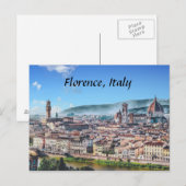 florence, Italie carte postale (Devant / Derrière)