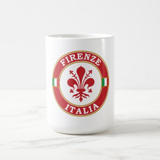 Florence Italië Circle Embleem Koffiemok (Center)