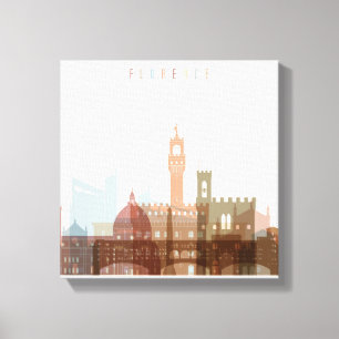 Florence, Italië City Skyline Canvas Afdruk