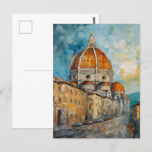Florence, Italië   Duomo   Stijl van oliehoudende  Briefkaart