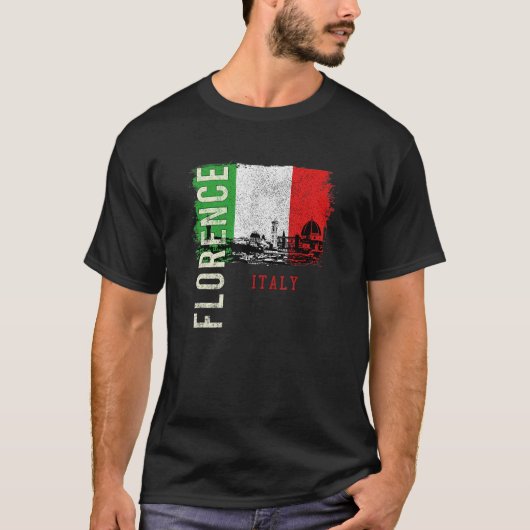 Florence Italië Europe T-shirt (Voorkant)