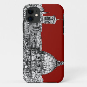 Florence Italië in rood iPhone 11 Hoesje