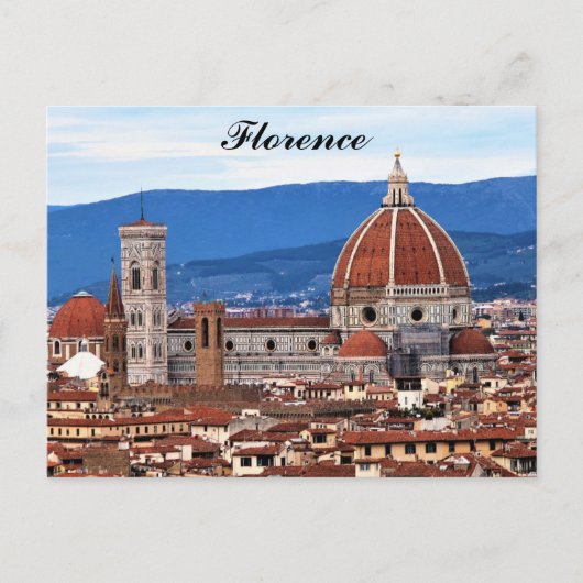 Florence Italië kathedraal Italiaanse reizen Briefkaart (Voorkant)