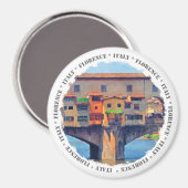 Florence, Italie Magnet (Recto/Verso)