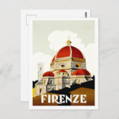 Florence, Italië, oud briefkaart (Voorkant / Achterkant)