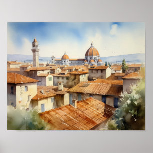 Florence Italie Paysage Art Imprimer Poster