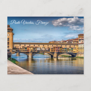 Florence Italië Ponte Vecchio Foto Briefkaart
